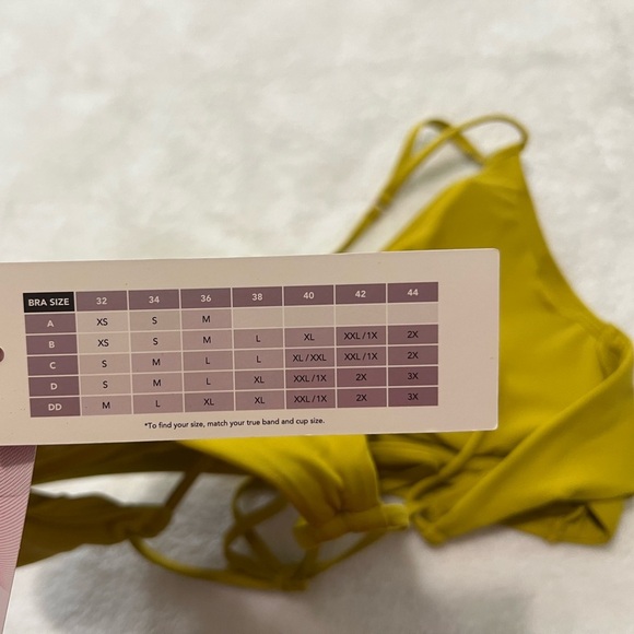 Calia Mustard Yellow Bra. Photograph eight for reference only - Picture 7 of 8